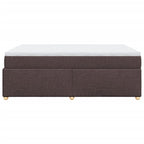 Boxspringbett mit Matratze Dunkelbraun 140x190 cm Stoff