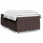 Boxspringbett mit Matratze Dunkelbraun 120x200 cm Stoff