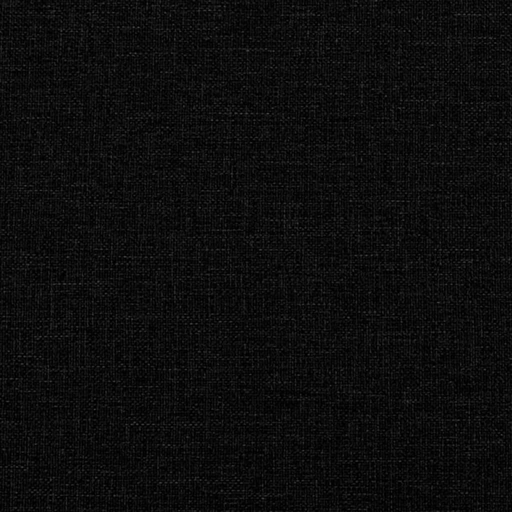 Boxspringbett mit Matratze Schwarz 140x190 cm Stoff