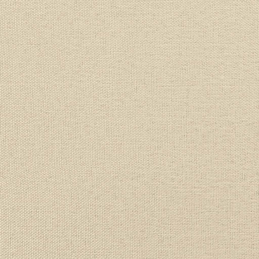 Boxspringbett mit Matratze Creme 140x190 cm Stoff