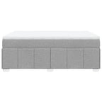 Boxspringbett mit Matratze Hellgrau 140x200 cm Stoff