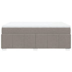 Boxspringbett mit Matratze Taupe 160x200 cm Stoff