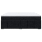 Boxspringbett mit Matratze Schwarz 200x200 cm Stoff