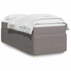 Boxspringbett mit Matratze Taupe 90x190 cm Stoff
