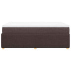 Boxspringbett mit Matratze Dunkelbraun 120x200 cm Stoff