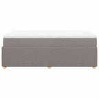 Boxspringbett mit Matratze Taupe 120x200 cm Stoff