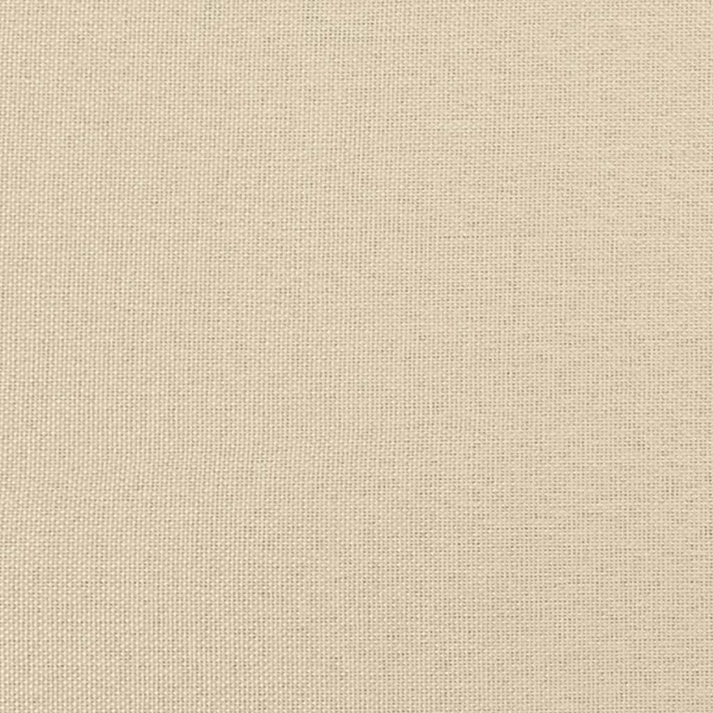 Boxspringbett mit Matratze Creme 120x200 cm Stoff