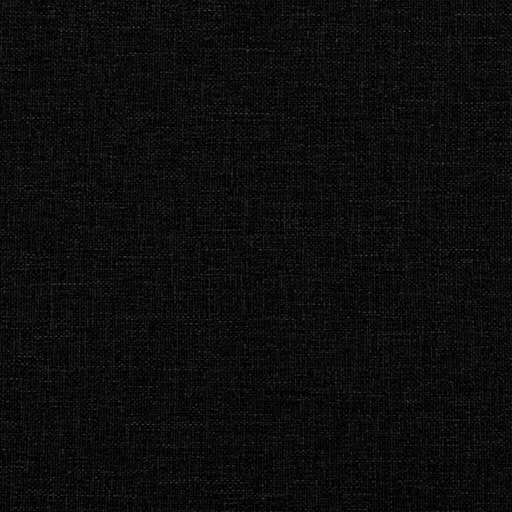 Boxspringbett mit Matratze Schwarz 140x190 cm Stoff