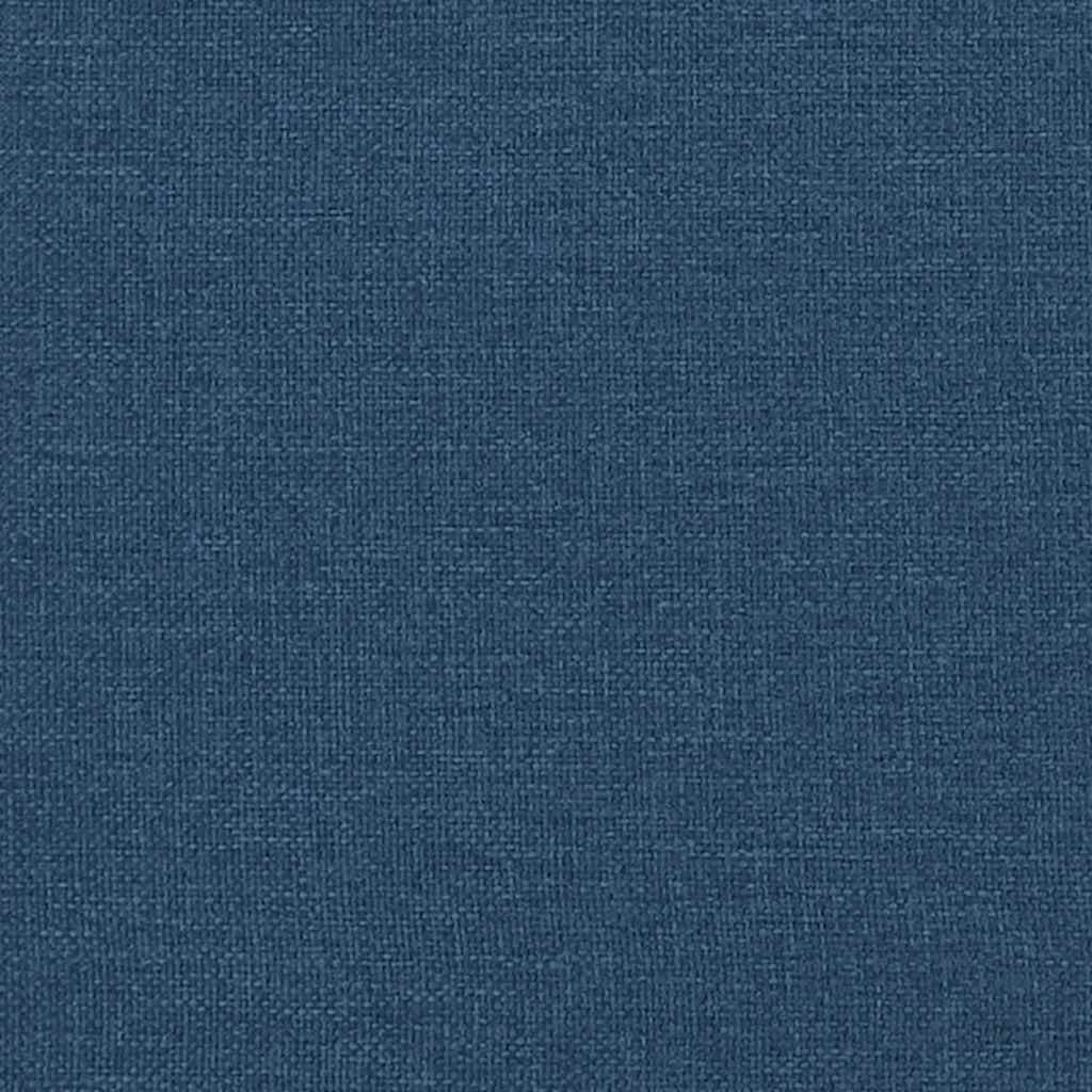 Boxspringbett mit Matratze Blau 160x200 cm Stoff