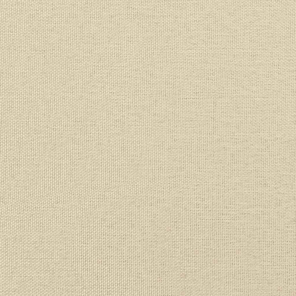 Boxspringbett mit Matratze Creme 180x200 cm Stoff