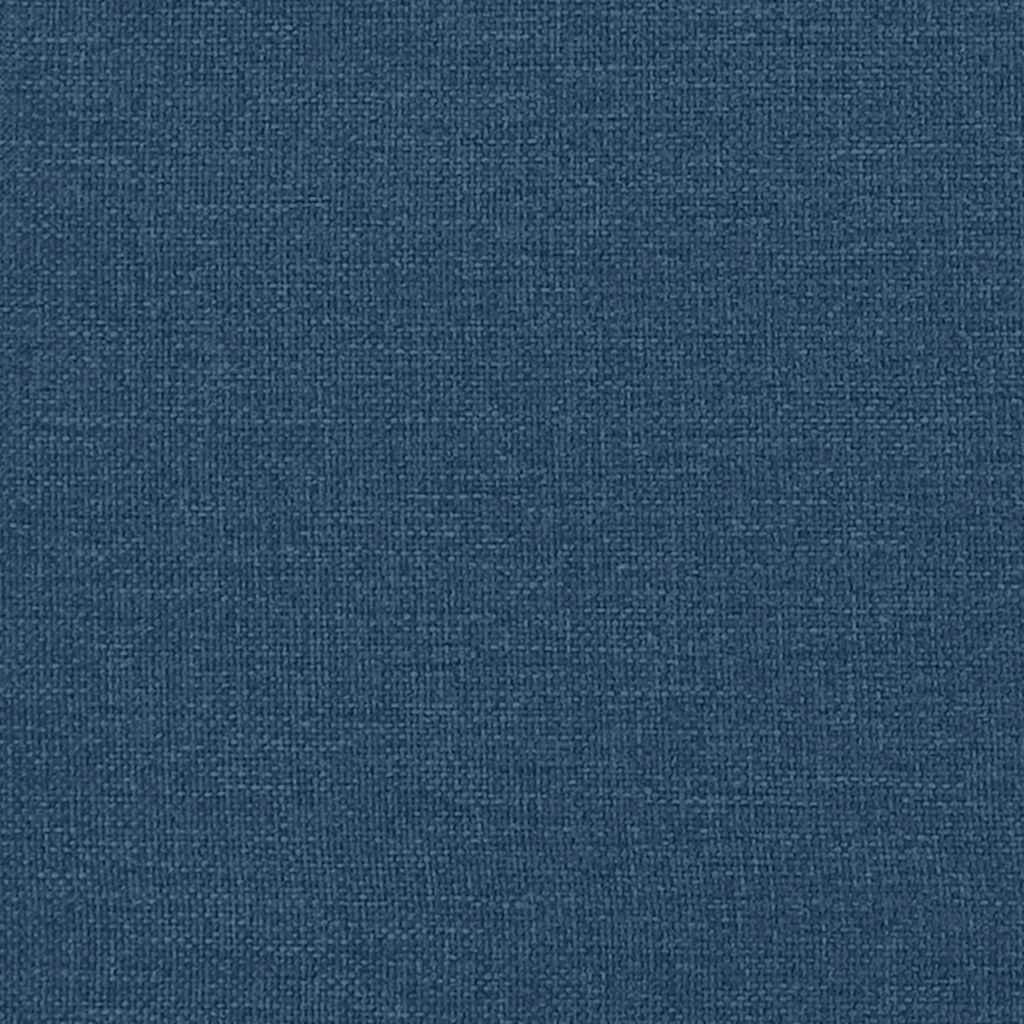 Boxspringbett mit Matratze Blau 180x200 cm Stoff