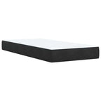 Boxspringbett mit Matratze Schwarz 90x190 cm Samt