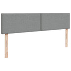 Boxspringbett mit Matratze Hellgrau 200x200 cm Stoff