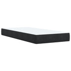 Boxspringbett mit Matratze Schwarz 90x190 cm Samt