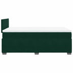 Boxspringbett mit Matratze Dunkelgrün 120x200 cm Samt