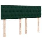 Boxspringbett mit Matratze Dunkelgrün 140x190 cm Samt