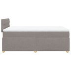 Boxspringbett mit Matratze Taupe 120x200 cm Stoff
