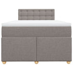 Boxspringbett mit Matratze Taupe 120x190 cm Stoff