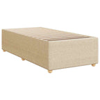 Boxspringbett mit Matratze Creme 100x200 cm Stoff