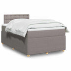 Boxspringbett mit Matratze Taupe 120x190 cm Stoff