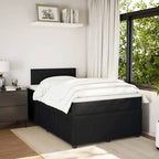 Boxspringbett mit Matratze Schwarz 120x200 cm Samt