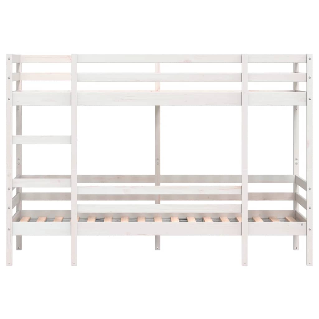 Etagenbett Weiß 80x200 cm Massivholz Kiefer