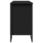 Waschbeckenunterschrank Schwarz 91x35x60 cm Holzwerkstoff