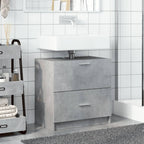 Waschbeckenunterschrank Betongrau 59x37x59 cm Holzwerkstoff