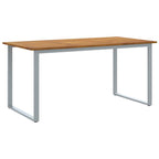 Garten Essgruppe 7 pcs Grau Massivholz Akazie
