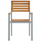 Gartenstuhl 6 pcs Braun 56 x 57 x 87 cm Massivholz Akazie