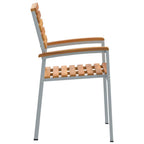 Gartenstuhl 6 pcs Braun 56 x 57 x 87 cm Massivholz Akazie