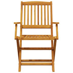 3-tlg. Bistro-Set Klappbar Massivholz Akazie