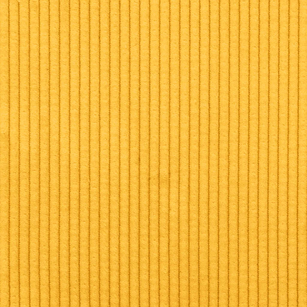 Chaiselongue mit Kissen Hellgelb Cordstoff