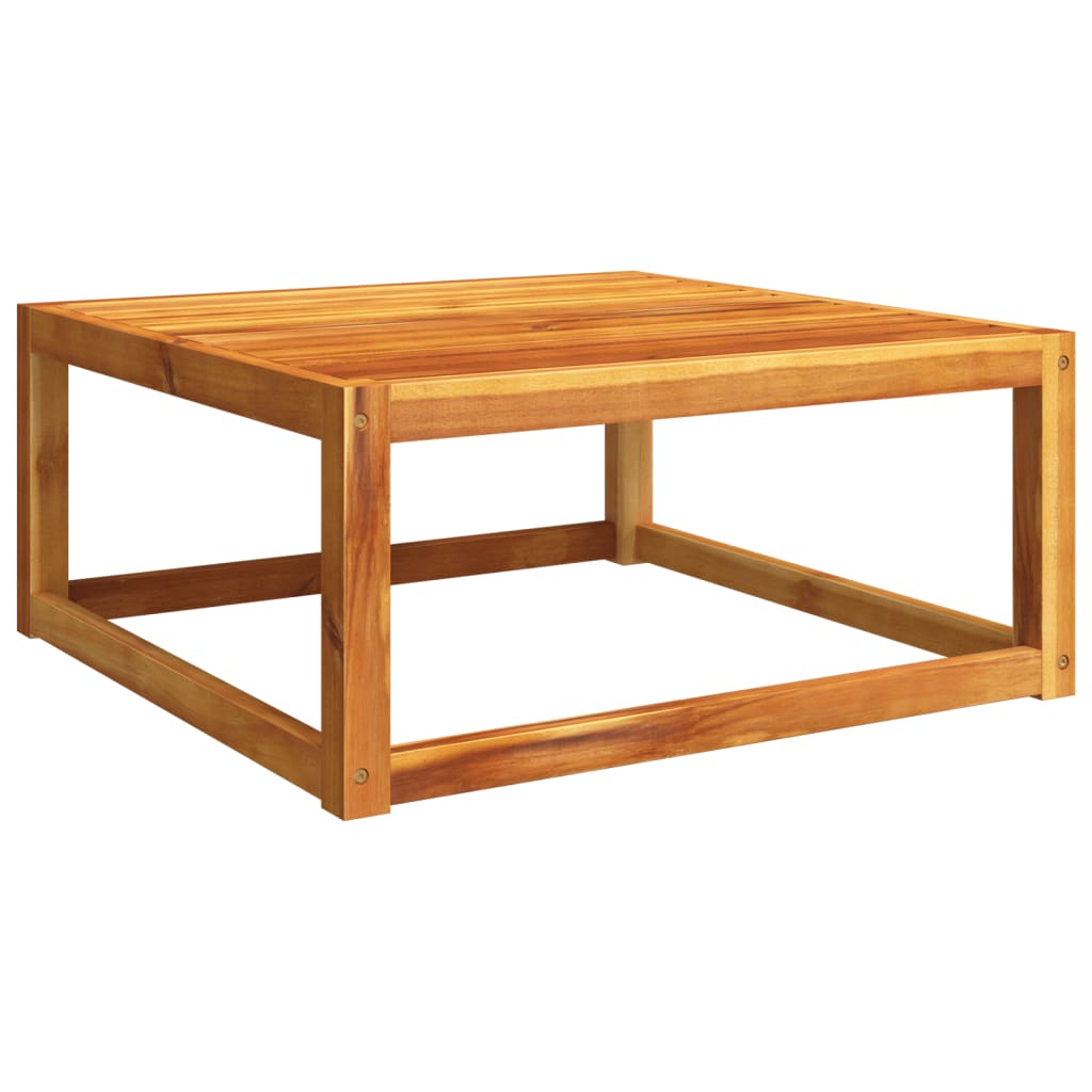 7-tlg. Gartensofa-Set mit Kissen Holz Akazie & Rattan
