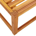 4-tlg. Gartensofa-Set mit Kissen Holz Akazie & Rattan