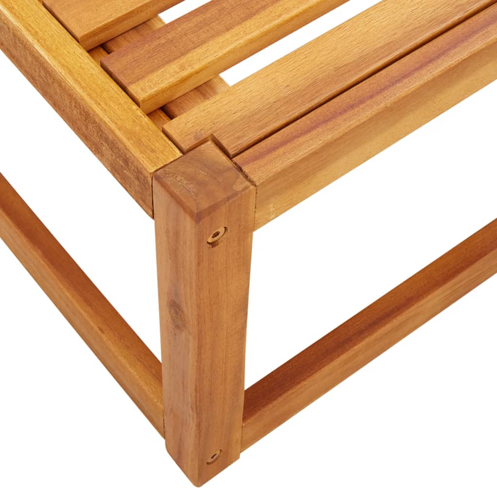 4-tlg. Gartensofa-Set mit Kissen Holz Akazie & Rattan