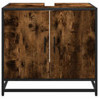 Waschbeckenunterschrank Räuchereiche 65x33x60 cm Holzwerkstoff