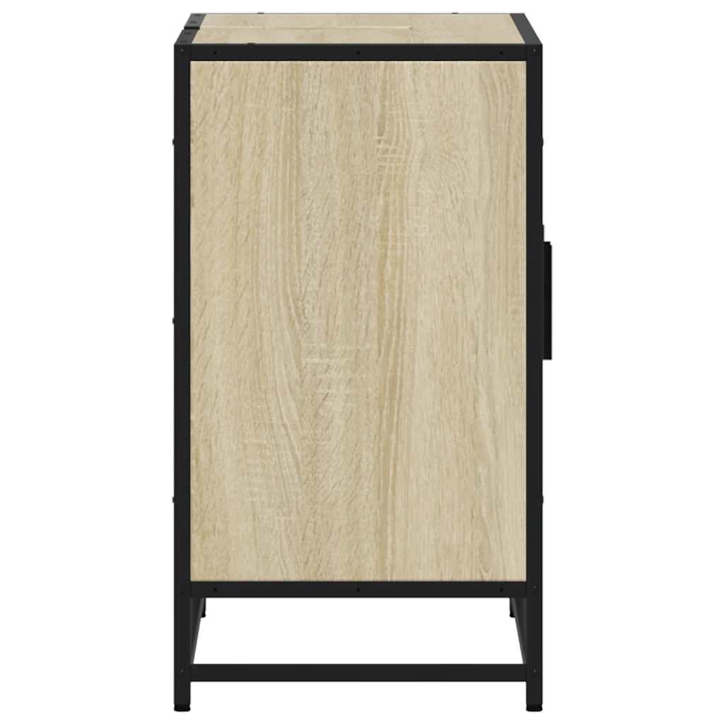 Badezimmer-Waschbeckenschrank Sonoma-Eiche 90 x 33 x 60 cm Holzwerkstoff