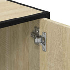 Badezimmer-Waschbeckenschrank Sonoma-Eiche 90 x 33 x 60 cm Holzwerkstoff