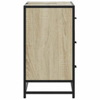 Waschbeckenunterschrank Sonoma-Eiche 80x33x60 cm Holzwerkstoff