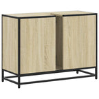 Waschbeckenunterschrank Sonoma-Eiche 80x33x60 cm Holzwerkstoff
