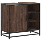 Waschbeckenunterschrank Braun Eichen-Optik 65x33x60 cm