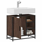 Waschbeckenunterschrank Braun Eichen-Optik 65x33x60 cm