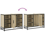 Badezimmer-Waschbeckenschrank Sonoma-Eiche 80 x 33 x 60 cm Holzwerkstoff