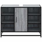 Waschbeckenunterschrank Grau Sonoma 80x33x60 cm Holzwerkstoff