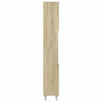 Badschrank Sonoma-Eiche 30x30x190 cm Holzwerkstoff
