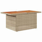 Garten Essgruppe mit Kissen 9 pcs Beige und Grau