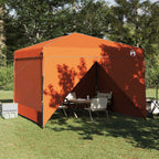 Pavillon-Zelt Orange 290 x 290 x 251 cm Stoff