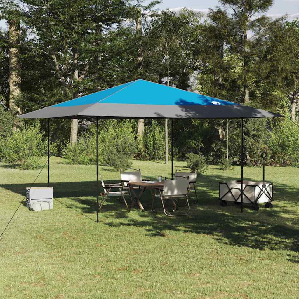 Pavillon-Zelt Blau 395 x 395 x 251 cm Stoff