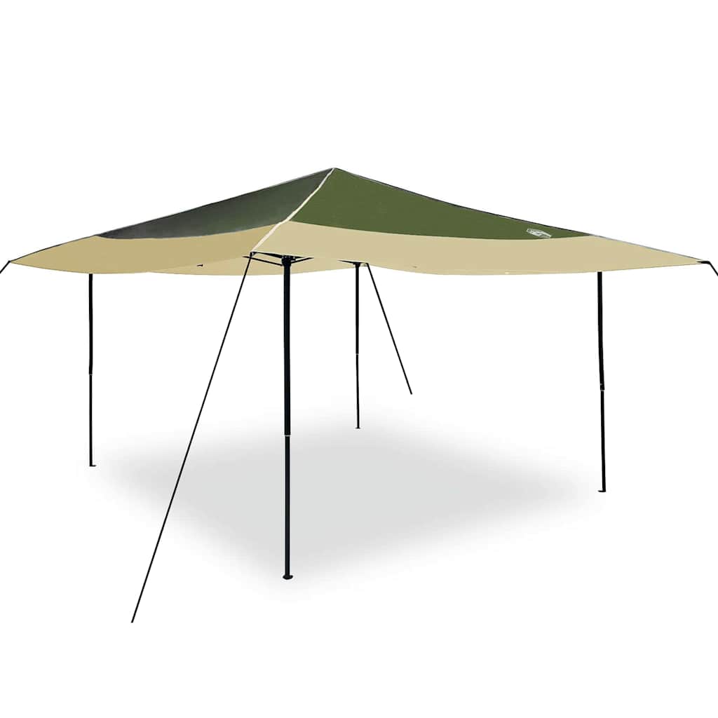 Pavillon-Zelt Grün 395 x 395 x 251 cm Stoff